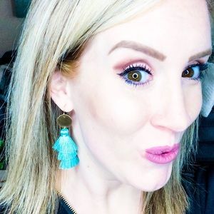 Coastal Wave Earrings - Teal